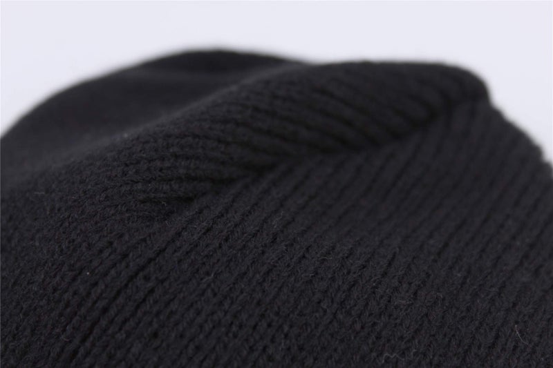 Connectyle Outdoor Men's Daily Beanie Hat Warm Snow Ski Cap Winter Fleece Earflap Watch Hat Black - Image 3